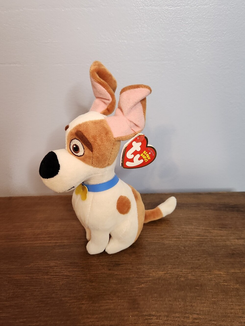 TY 2016 The Secret Life Of Pets Max Dog 7in Beanie